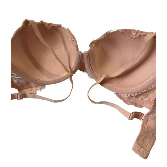La Senza Diva Bra Peach Lace Multiway Strap Women's Size 32DD | 10D-771 - Picture 3 of 8